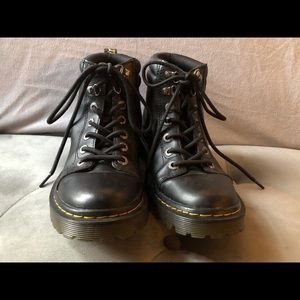 Dr. Martens faora black leather boots